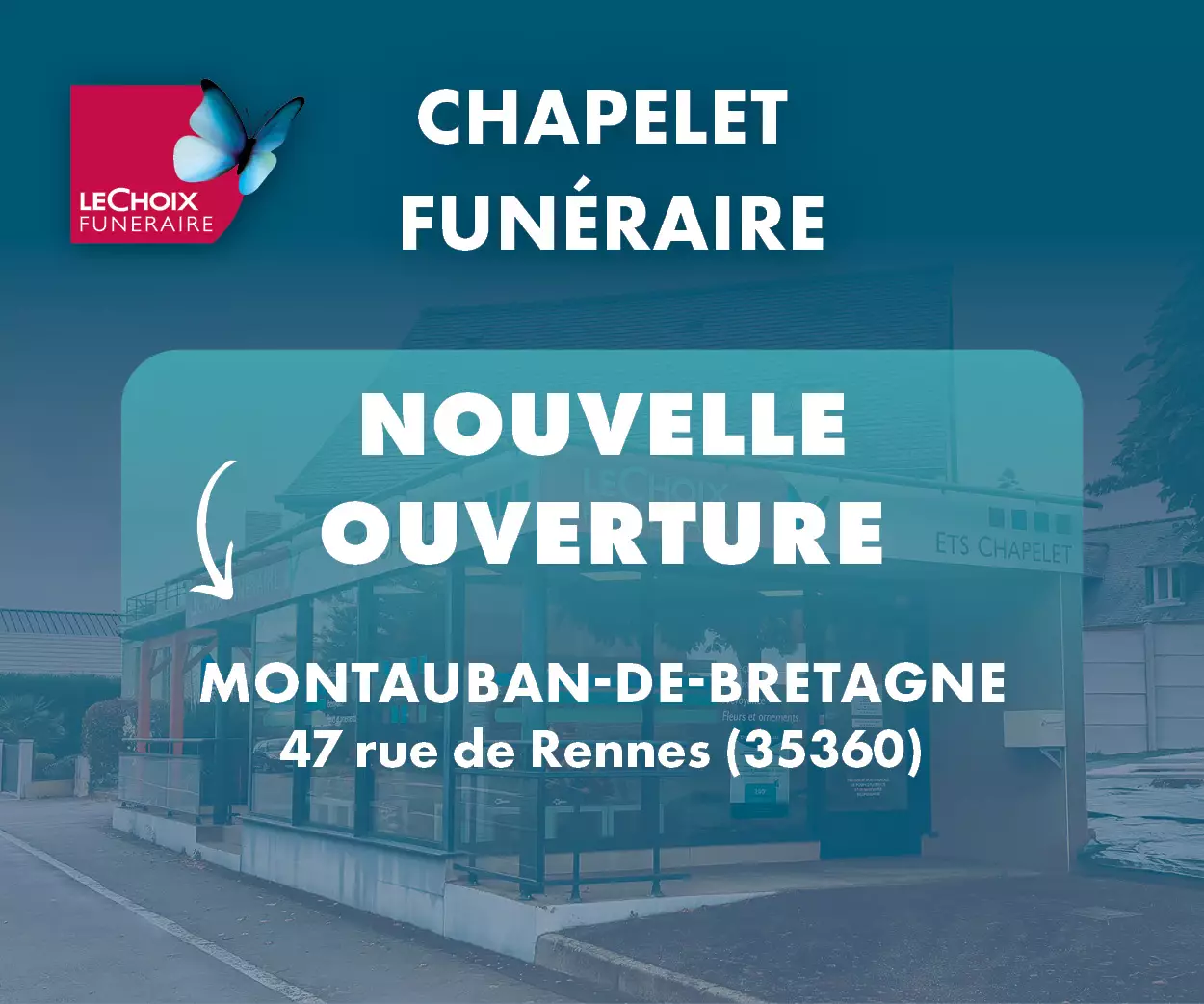 Nouvelle agence de Pompes Funèbres à Montauban-de-Bretagne